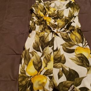 H&M lemon print romper XS